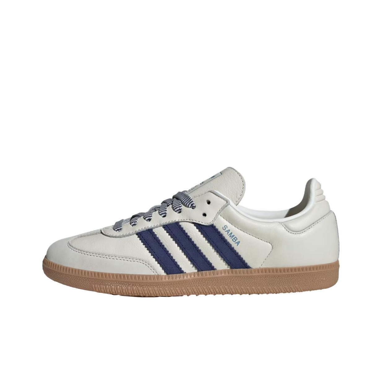 1 Adidas Samba - Off White Dark Blue Women's - Зураг 1