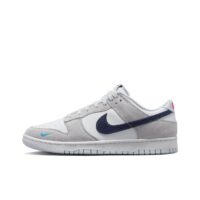Nike Dunk - Low White Grey Navy Aqua Mini Swoosh