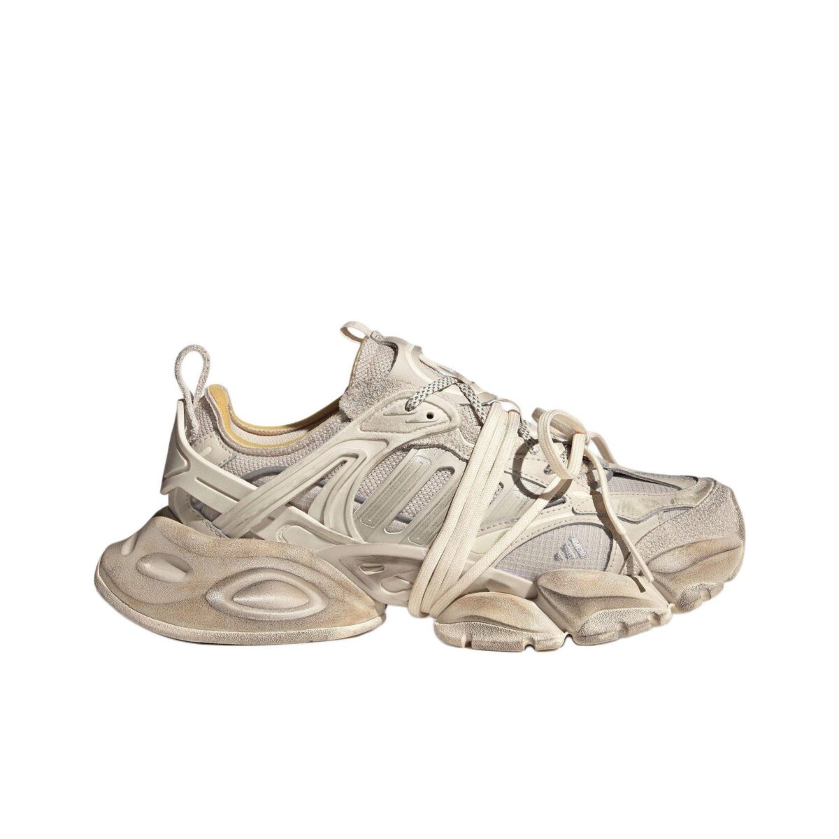 Adidas XLG RUNNER DELUXE - Anti Slip Wear Resistant Low Top Chunky Sneakers Unisex Beige - Зураг 2