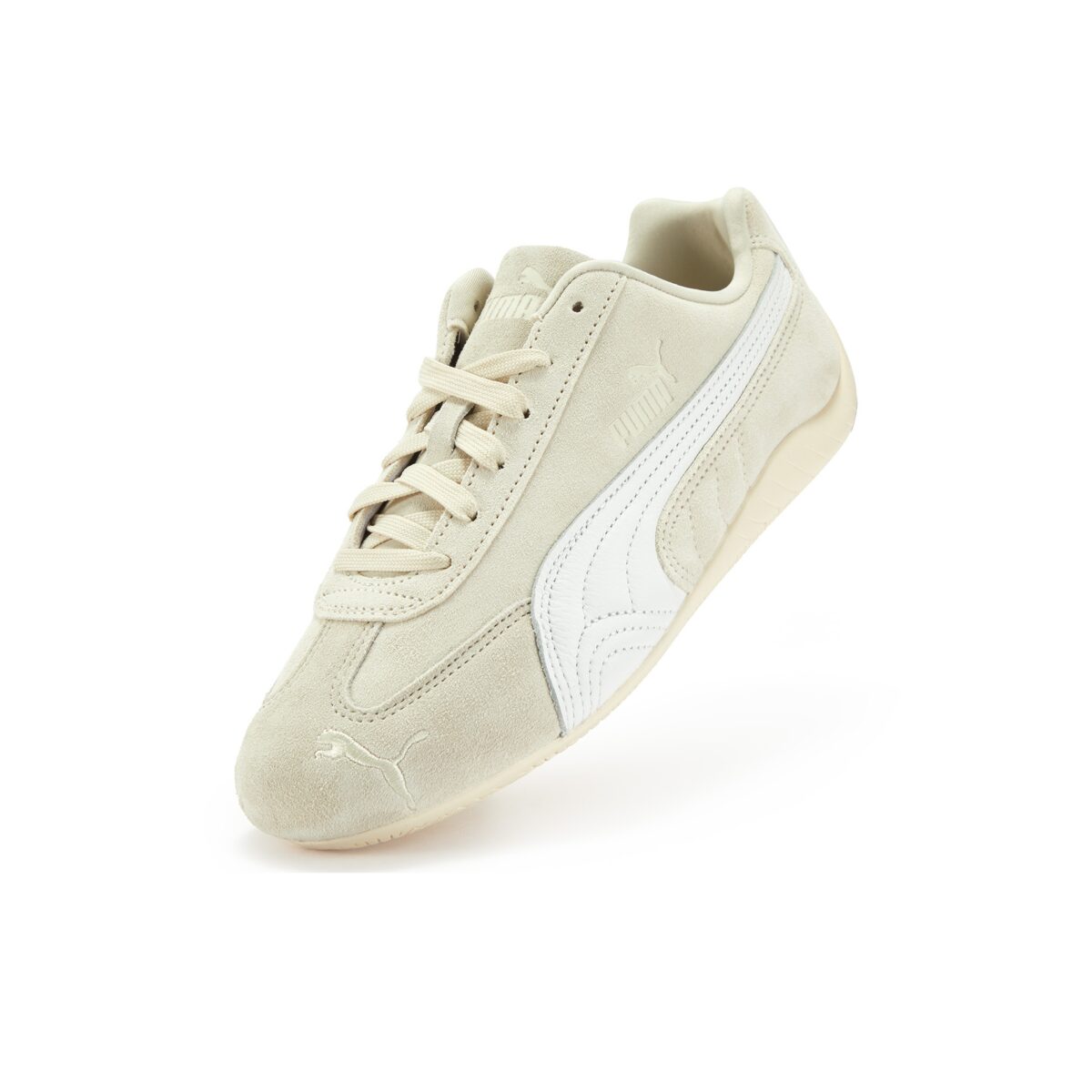 PUMA Speedcat OG - Anti Slip Wear Resistant Low Top Casual Shoes Unisex Ecru - Зураг 3