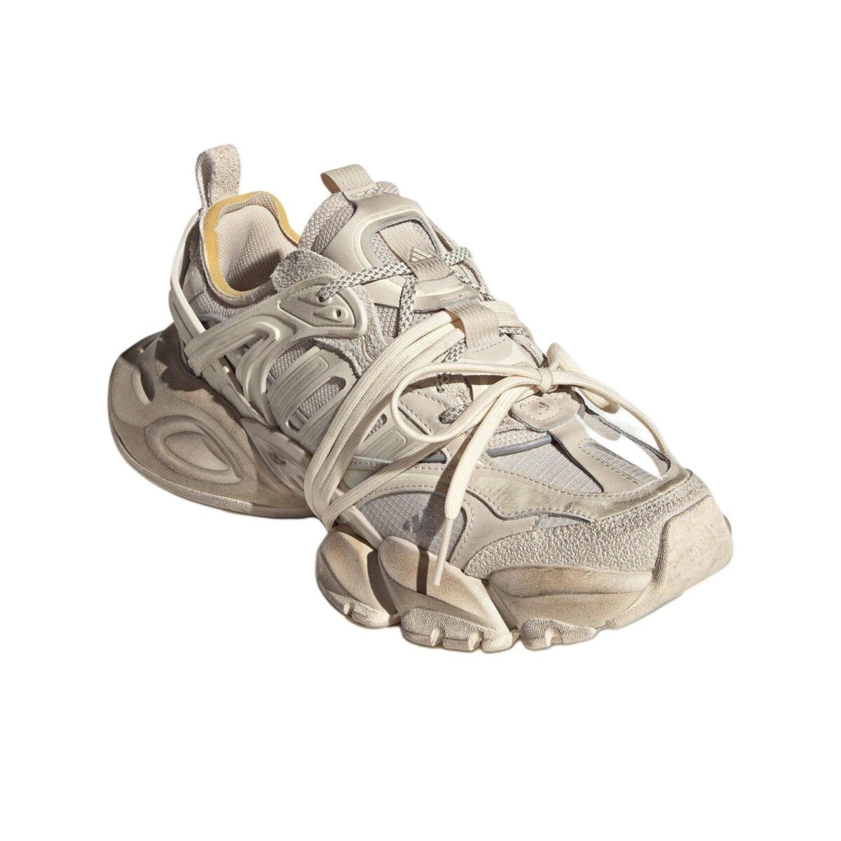 Adidas XLG RUNNER DELUXE - Anti Slip Wear Resistant Low Top Chunky Sneakers Unisex Beige - Зураг 3