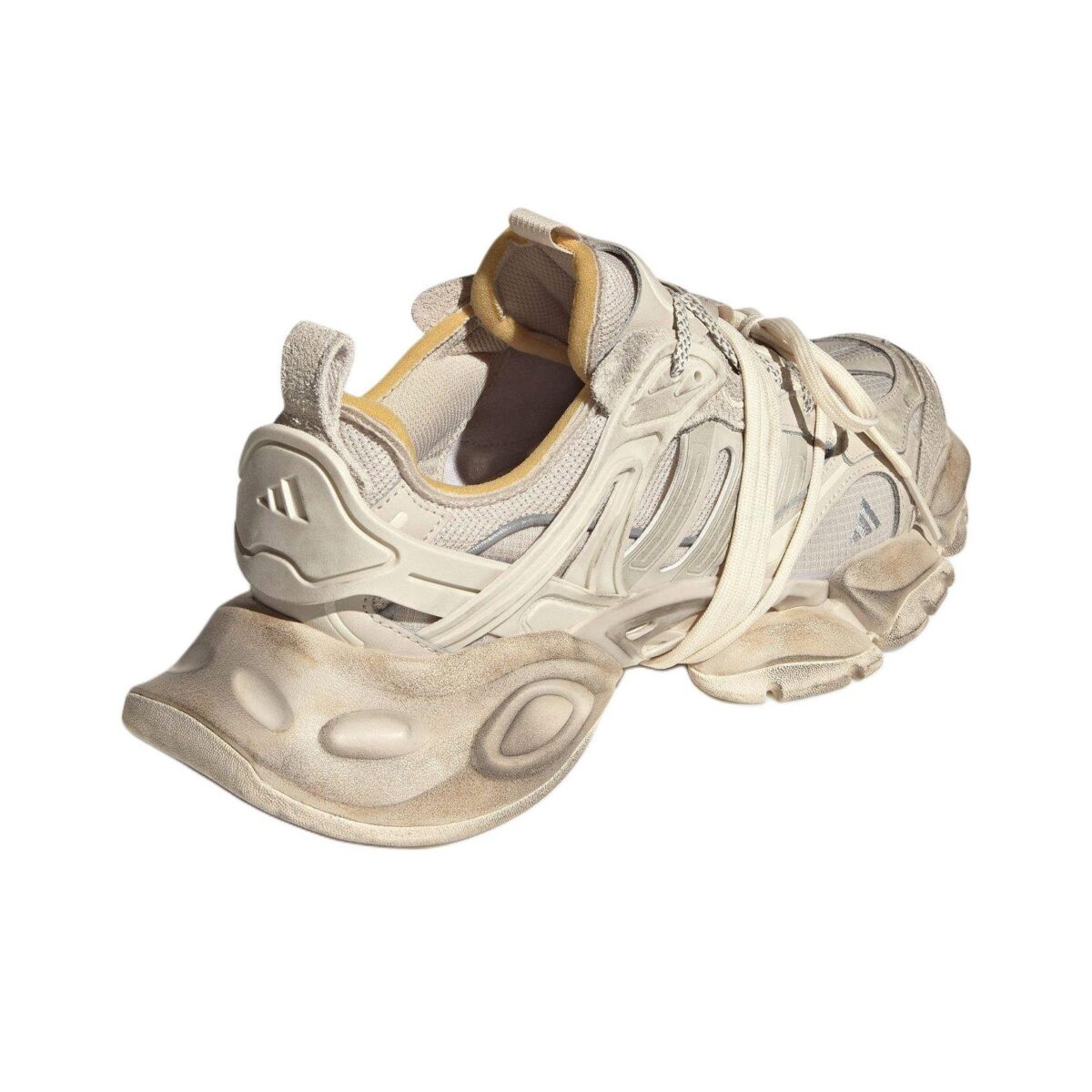 Adidas XLG RUNNER DELUXE - Anti Slip Wear Resistant Low Top Chunky Sneakers Unisex Beige - Зураг 4