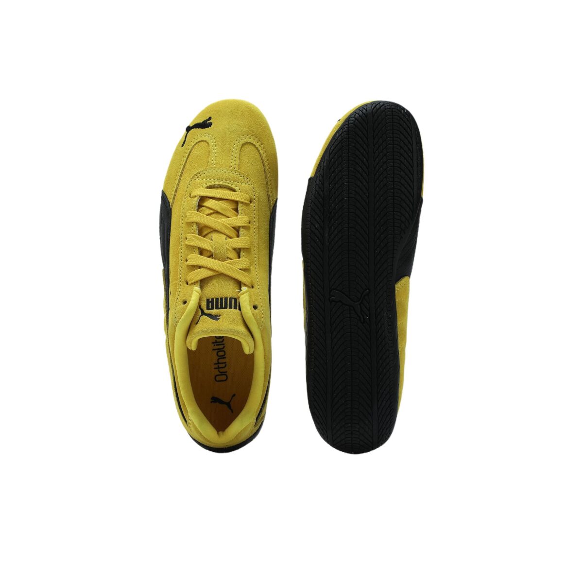 PUMA Speedcat OG - Anti Slip Wear Resistant Low Top Casual Shoes Unisex Yellow Black - Зураг 7