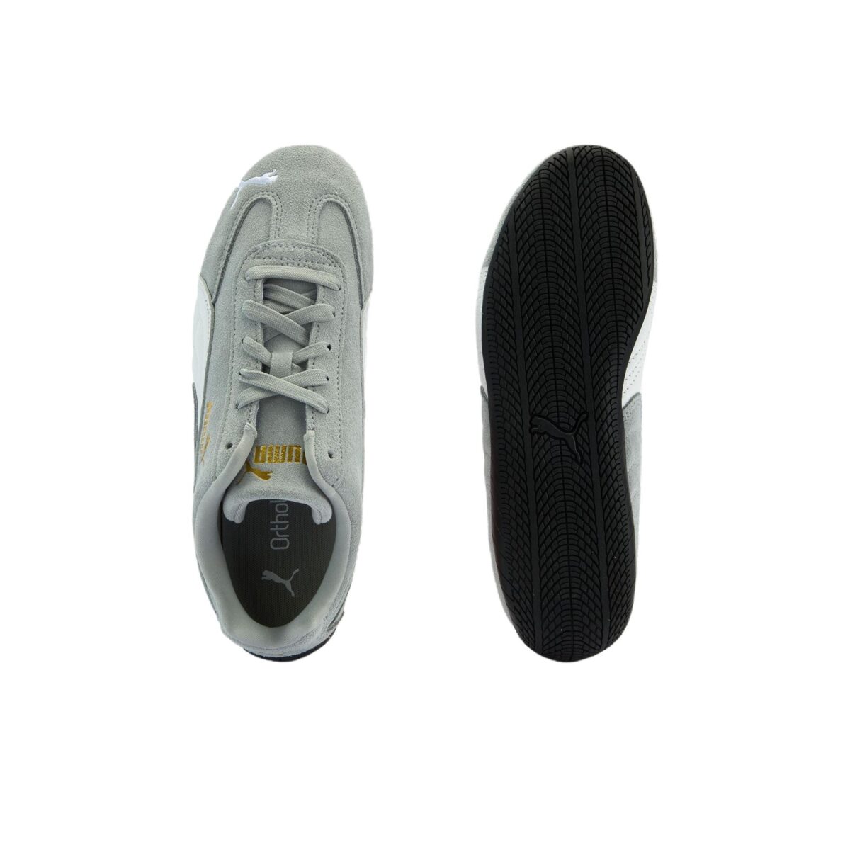 PUMA Speedcat OG - Anti Slip Wear Resistant Low Top Casual Shoes Unisex Gray White - Зураг 7